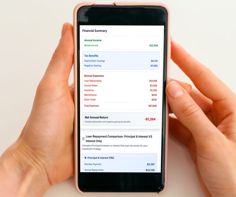 AC-Online-Cal-LP_Screen-7 Property Investing Analysis Tool - Property purchase details