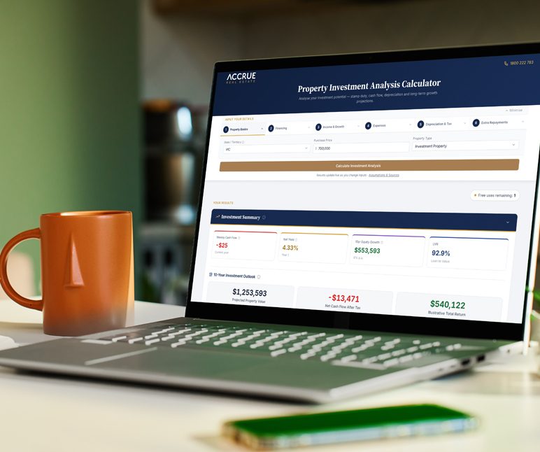 Property Investing Analysis Tool - Desktop screen 1