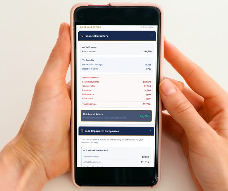 Property Investing Analysis Tool - Mobile screen 2